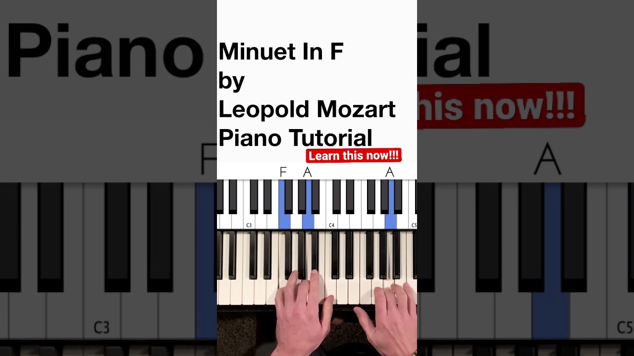 New tutorial posted! Start learning this easy classical piano piece now.