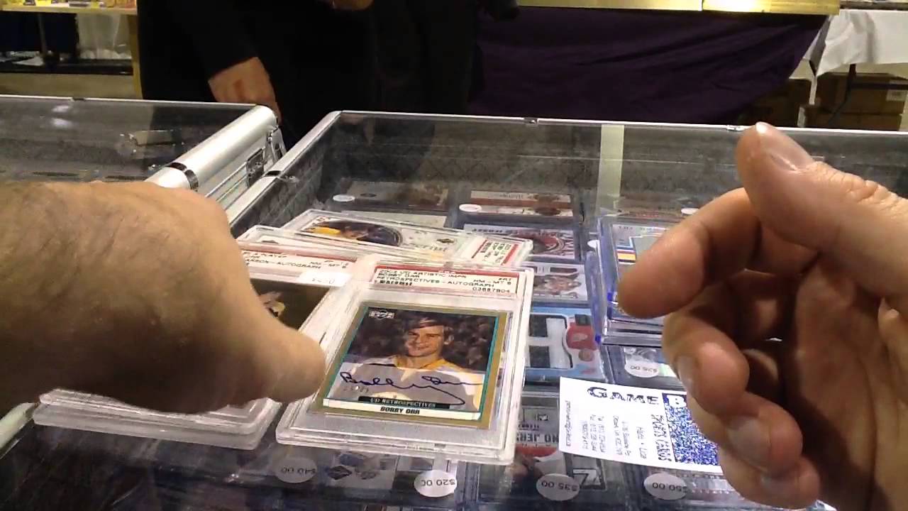 Modern Bobby Orr hockey cards: printing plates and autograp