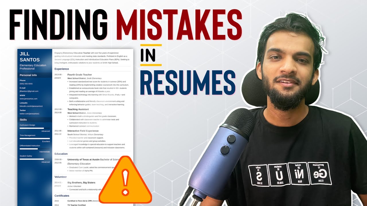 WHAT ❌NOT❌ to write in A RESUME | Software Engineering Jobs | Episode - 1