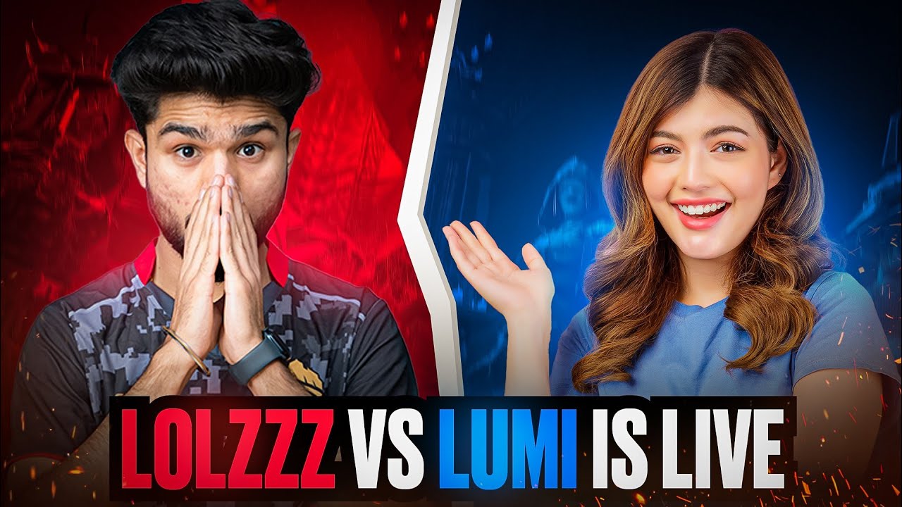 @LoLzZzGaming  vs LUMI IS LIVE 🔥| 4v4 INTENSE FIGHT | GIRL GAMER VS LoLzZz GAMING