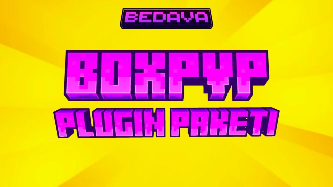 MİNECRAFT ÜCRETSİZ BOXPVP PLUGİN PAKETİ + MAP - 1.18.2