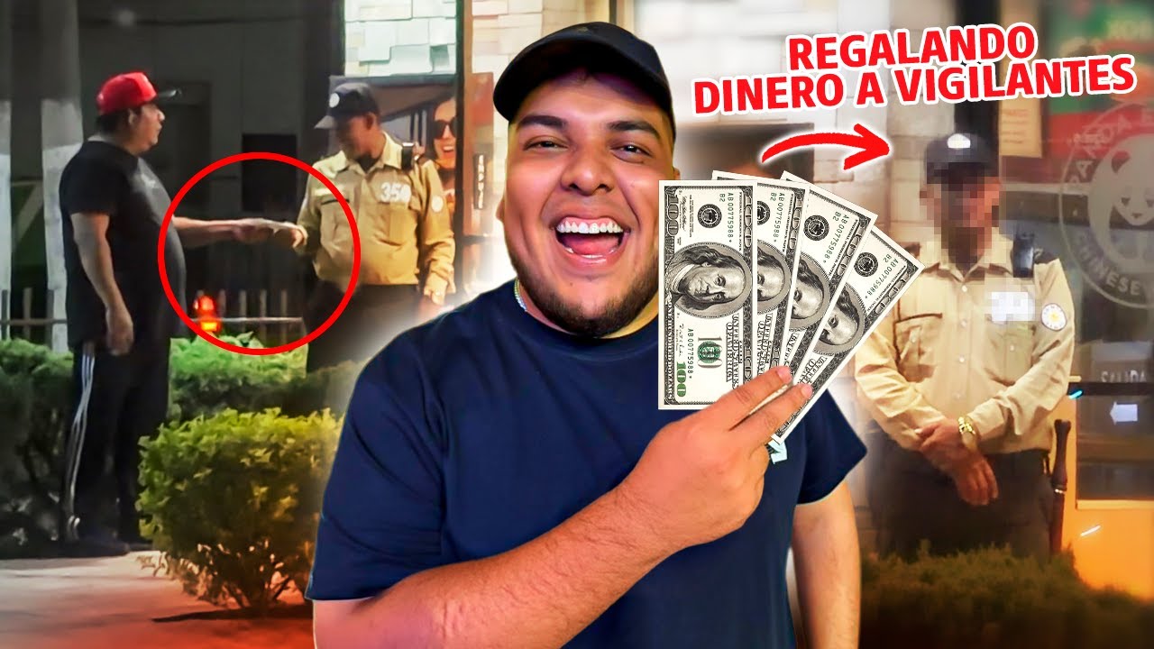 💰REGALANDO DINERO a los VIGILANTES de EL SALVADOR *camara escondida* 🥺