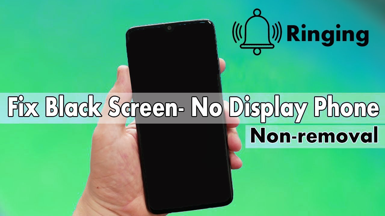 How To Fix Black Screen Problem on Android Phone (Non-Removable Battery) Fix Black screen No Display