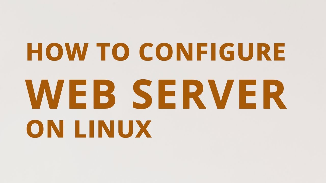 How to configure web server in linux | Linux tutorial | PJTechWorld
