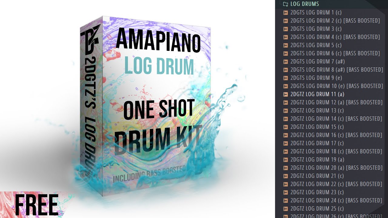 FREE 30 AMAPIANO LOG DRUM [BASS BOOSTED] ONE SHOT SOUND PACK 2021