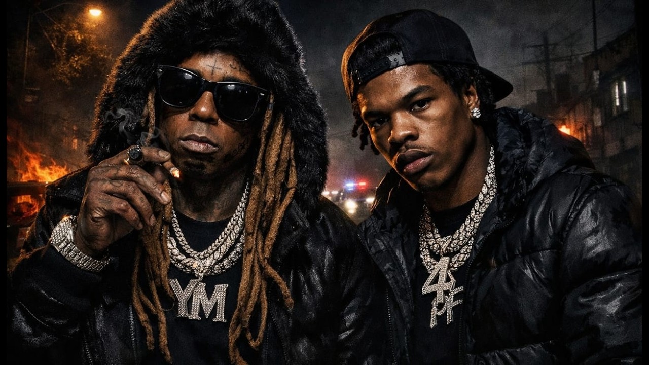 Lil Wayne ft. Lil Baby — The street is dark (Lyrics video)