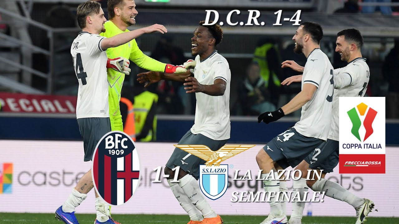 BOLOGNA-LAZIO 1-1 D.C.R. 1-4 (TOT. 2-5)‼️LA LAZIO VOLA IN SEMIFINALE ✅️ IL BOLOGNA VIENE ELIMINATO❌️