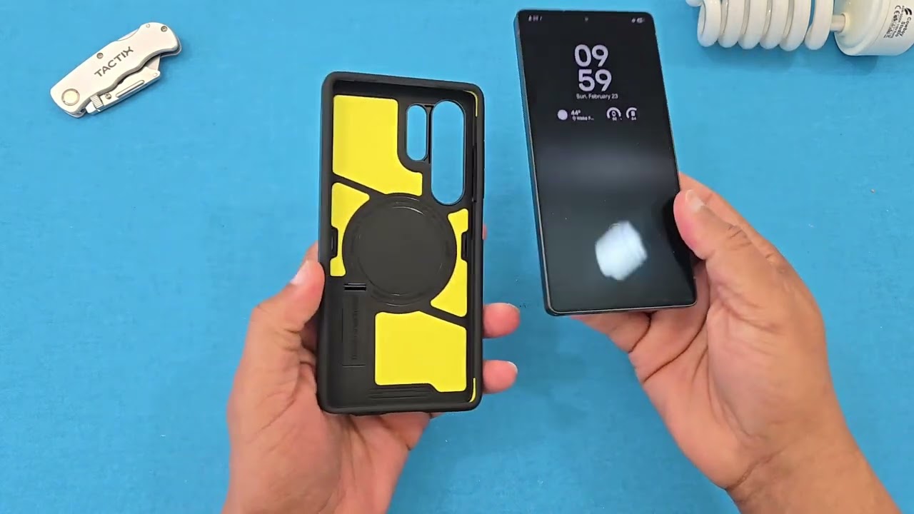 Spigen Tough Armor (Ai) MagFit Designed for Galaxy S25 Ultra Case Kickstand Fast Wireless Charging!