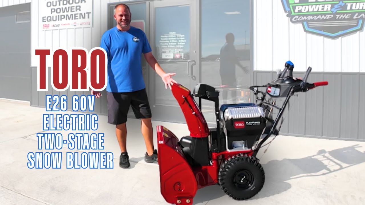 Toro E26 60V Electric Snow Blower