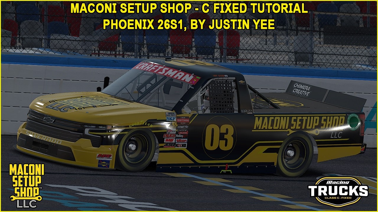Руководство по квалификации и гонке 26S1 в iRacing Maconi C-Fixed Trucks Phoenix