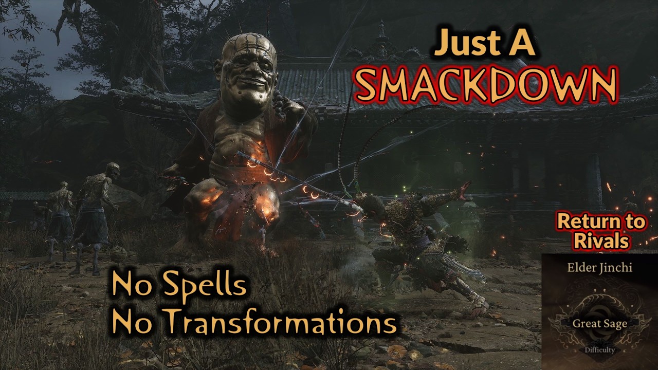 Elder Jinchi - Just a Smackdown-NG+ Return to Rivals Great Sage (Black Myth Wukong gameplay)