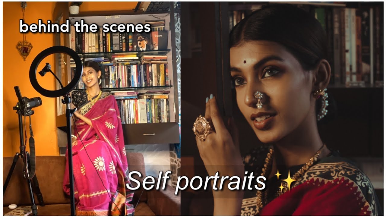 Indian Makeover & Self portrait Photoshoot || Gudi Padwa Special
