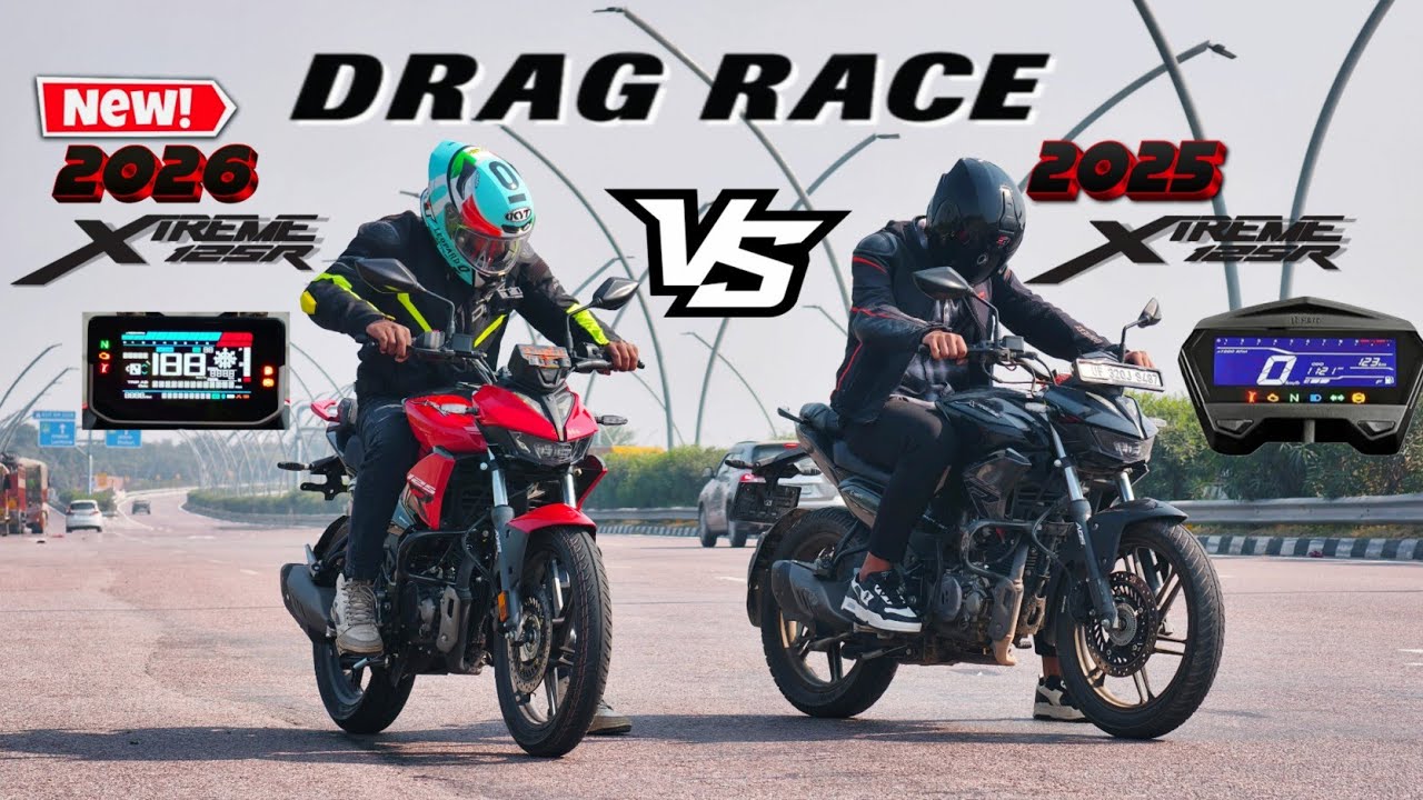 2026 Xtreme 125R vs 2025 Xtreme 125R🔥 || Drag Race 💥||First on YouTube 😏|| Old VS New Race.  