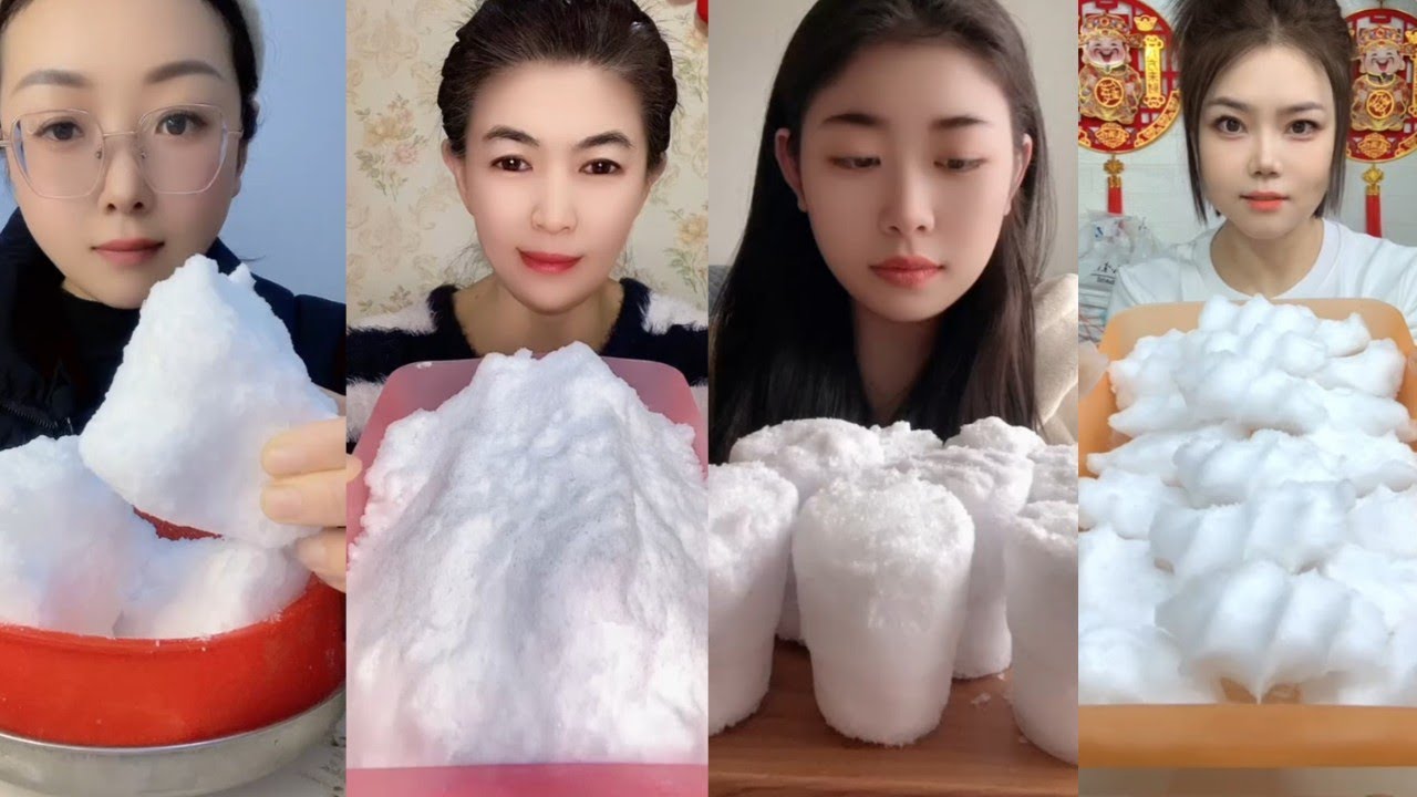 SOFT CRUNCHES | ICE DUMPLINGS | ICE EATING ASMR