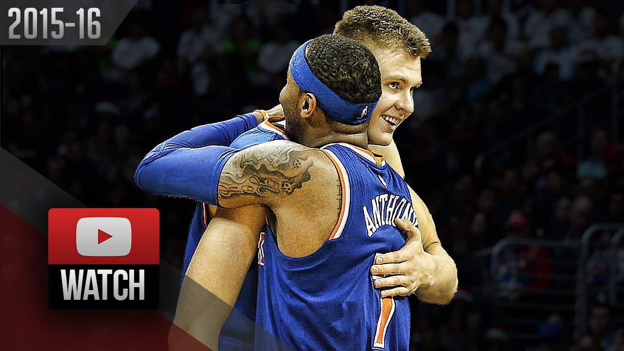 Carmelo Anthony & Kristaps Porzingis Full Highlights at Hornets (2015.11.11) - 29 Pts For Melo