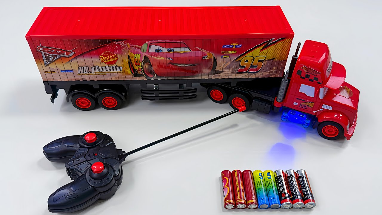 Unboxing city transportation RC trucks,RC Off-road police car,RC Monster Truck,EV Robot dog