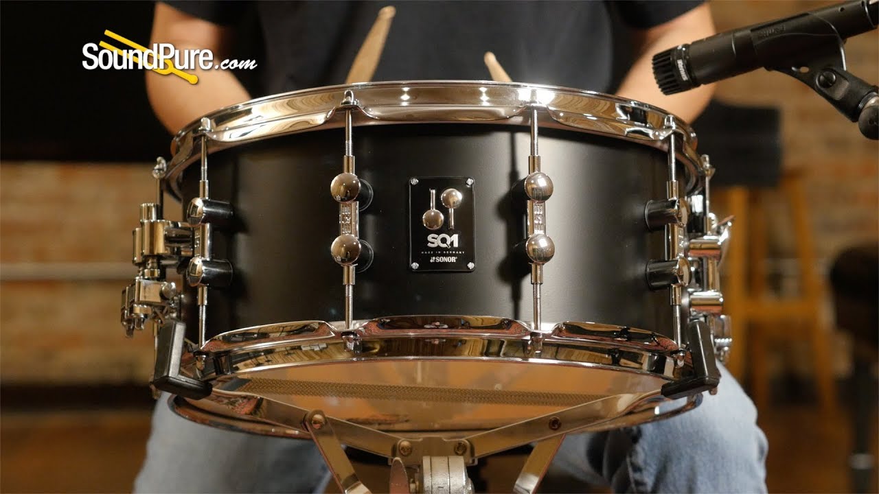 Sonor 6.5x14 SQ1 Snare Drum  GT Black—Quick 'n' Dirty