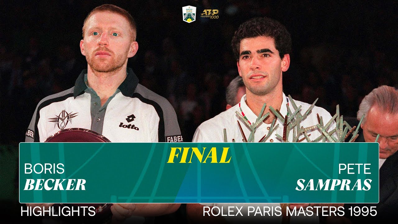 Boris Becker vs Pete Sampras 1995 Highlights | Rolex Paris Masters