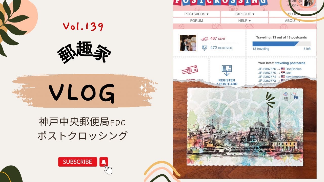 【Postcrossing・郵趣】Vol.139 ポストクロッシング3月の絵葉書準備