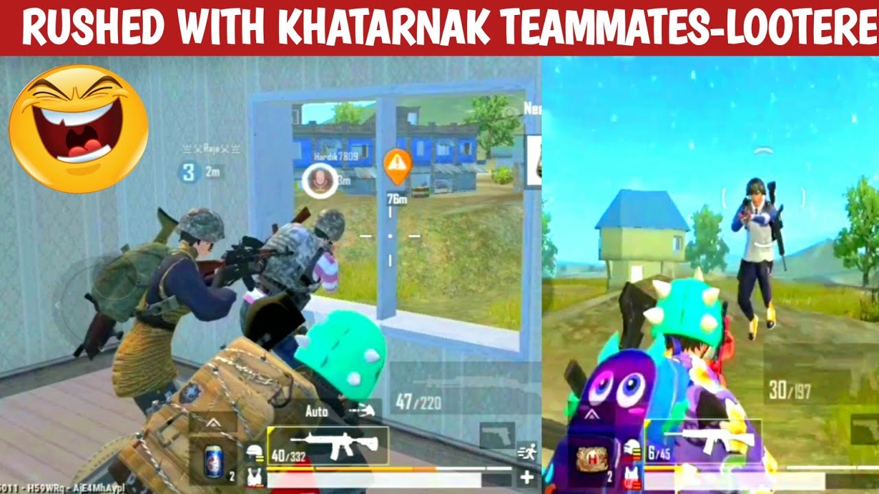 RUSH WITH RANK PUSHING PRO TEAMMATES COMEDY|pubg lite video online gameplay MOMENTS BY CARTOON FREAK