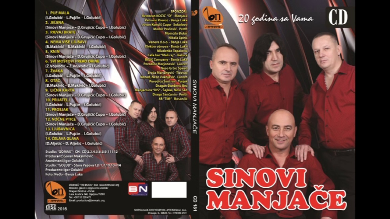 Sinovi Manjace   Nocne ptice BN Music Audio 2016