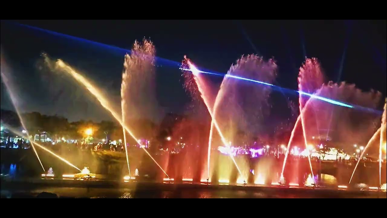 2026岡山河堤公園➡️光雕水舞與市集的夢幻組合🎬💥💦