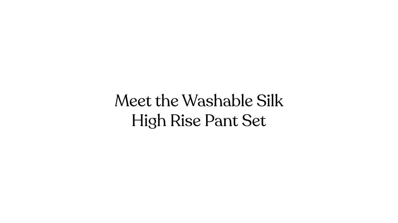 Lunya Washable Silk High Rise Pant Set in Otium Tan
