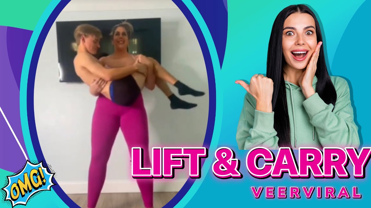 Tall and strong woman lift man|lift carry|lift and carry |veerviral |veer viral lift and carry