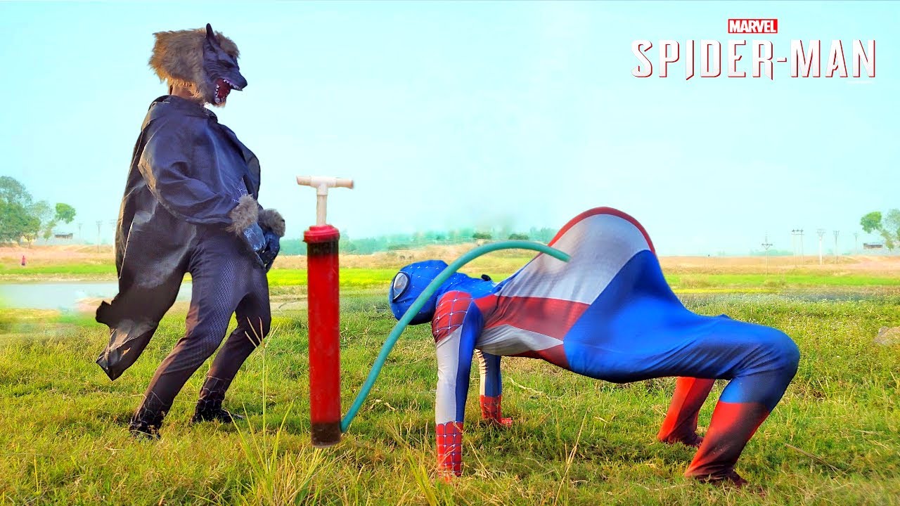 Spiderman Perut Besar, Spiderman Minum Kencing Srigala, Spiderman Buncit