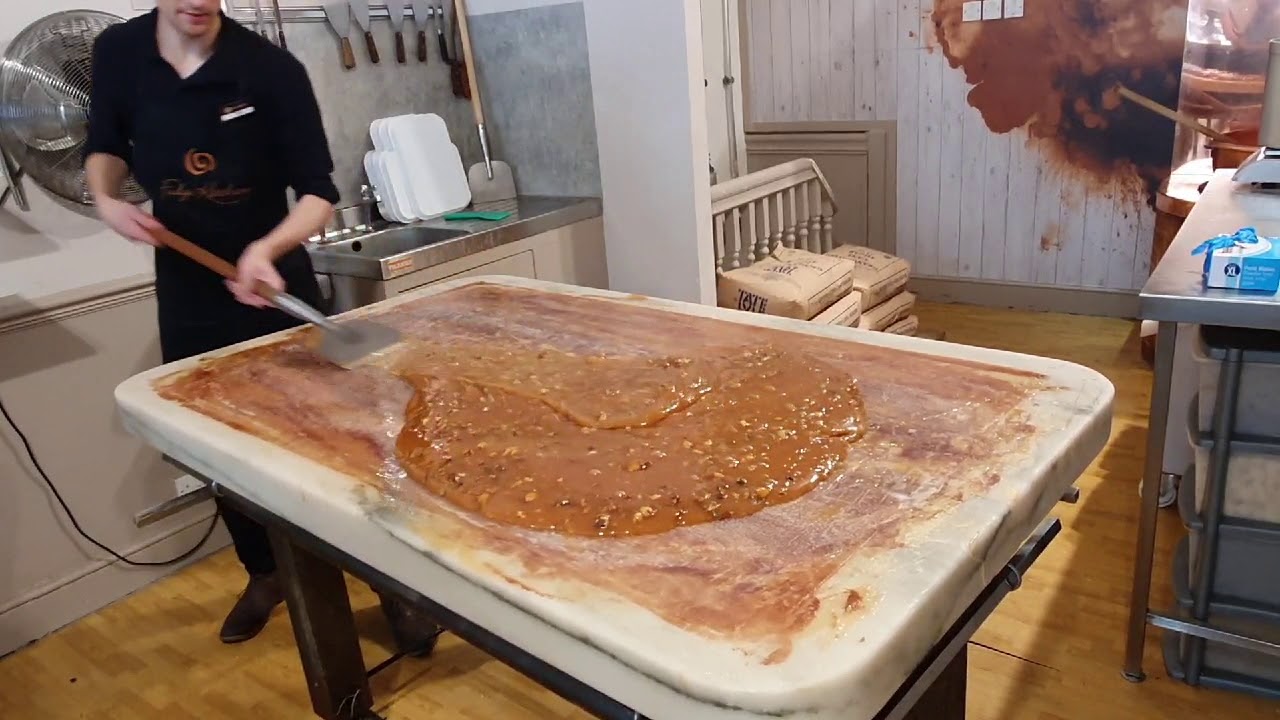 Oxford Fudge Kitchen Ltd.  Pouring and making fudge