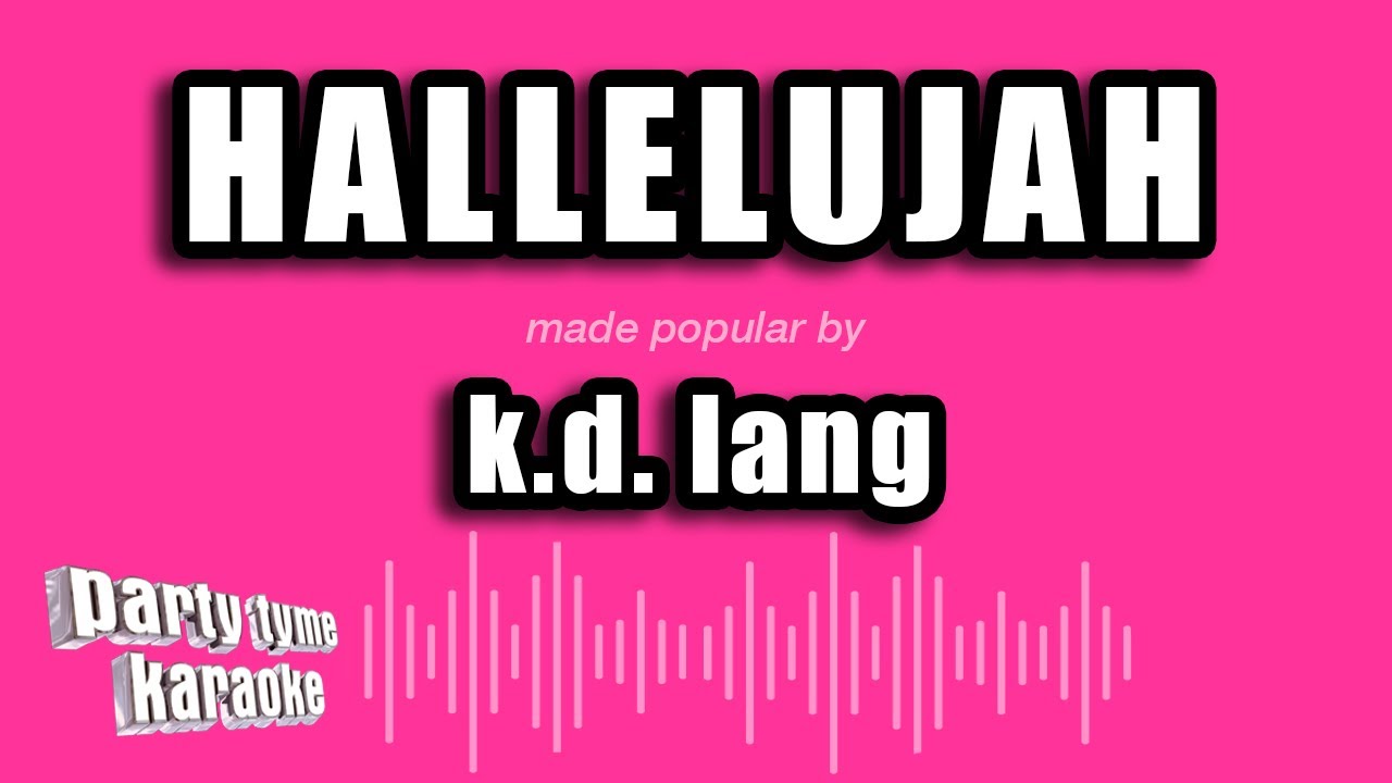 k.d. lang - Hallelujah (Karaoke Version)