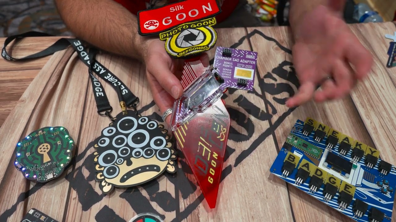 DEF CON 31 -  Hacker Badges Interview - video team