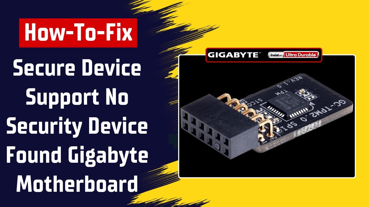 [GIGABYTE] Как исправить ошибку &laquo;Поддержка защищенного устройства&raquo; на материнской плате Gigabyte ...