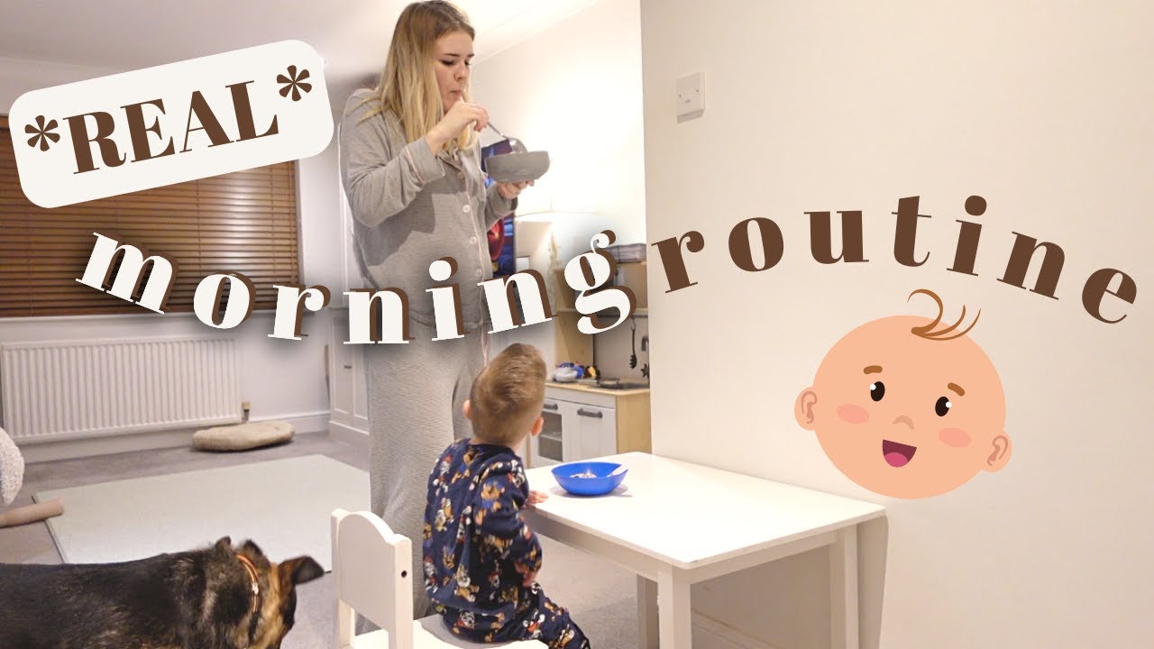 *REALISTIC* Morning Routine of Pregnant Mum & Toddler (2 and half years old) - Solo Mum Morning VLOG