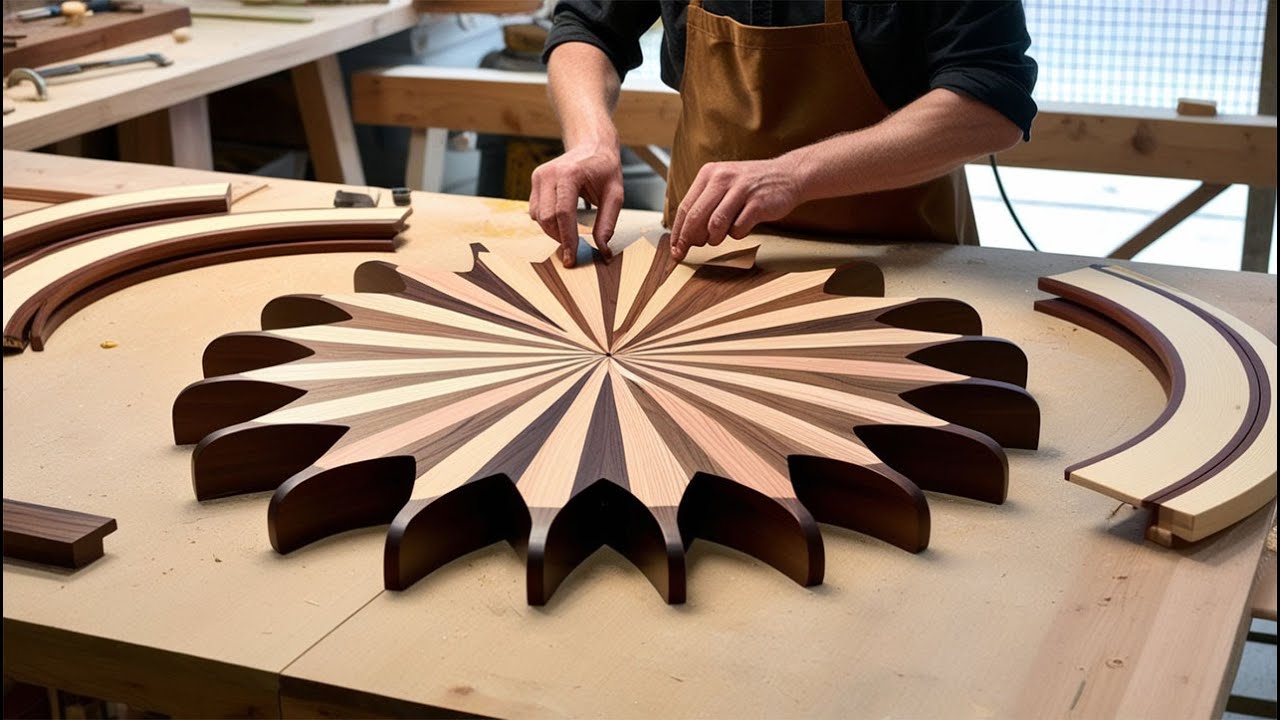 Breaking the Rules Woodworking: Designing Coffee Table with Giant Gears and Unique Patchwork Details