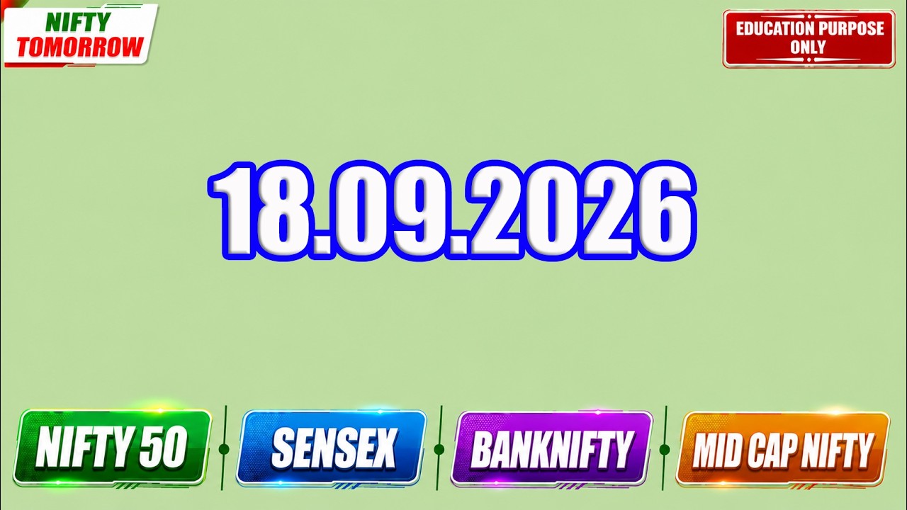 Nifty Tomorrow 18.09.2026 | Option Trading For Beginners | Technical Analysis in Tamil