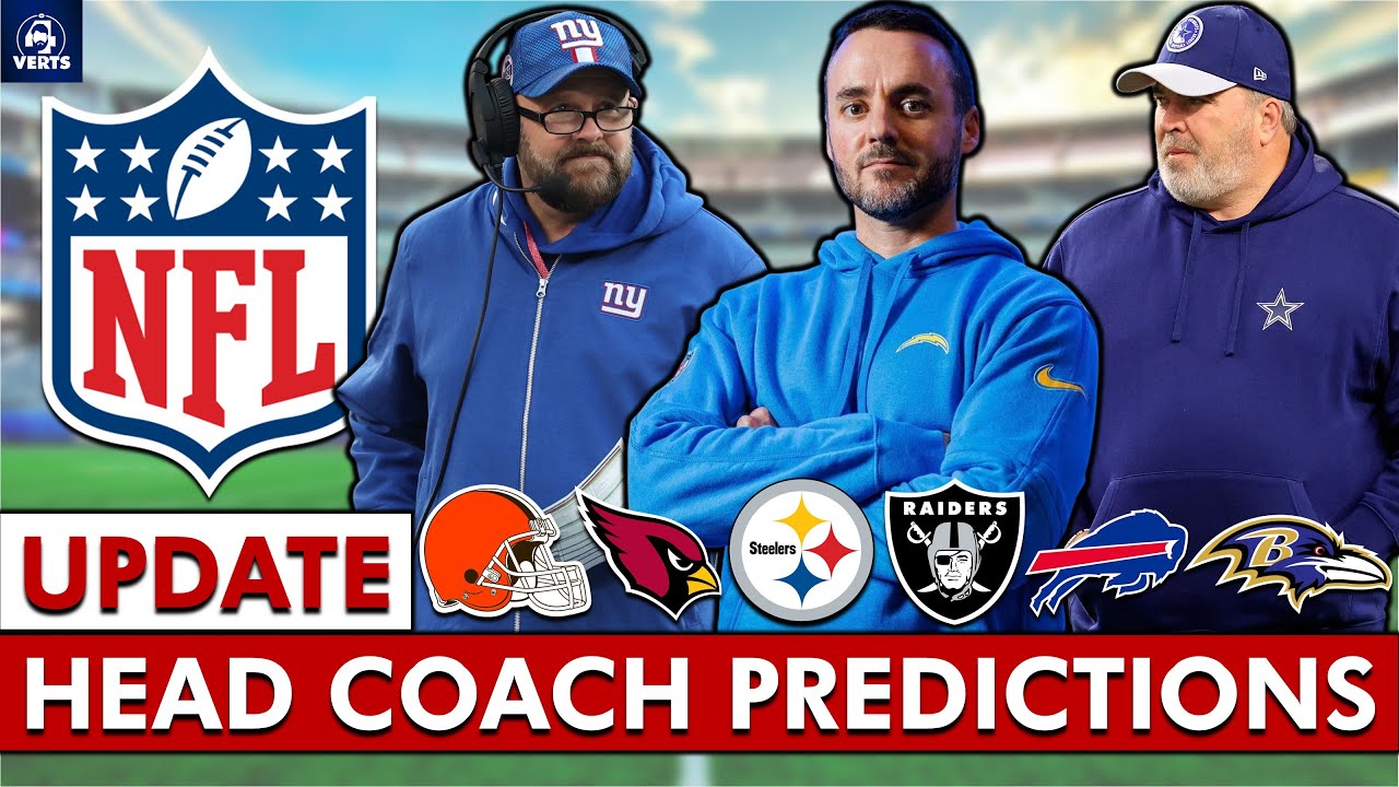 UPDATED 2026 NFL Head Coach Predictions For Bills, Ravens, Steelers, Raiders, Browns & Cardinals