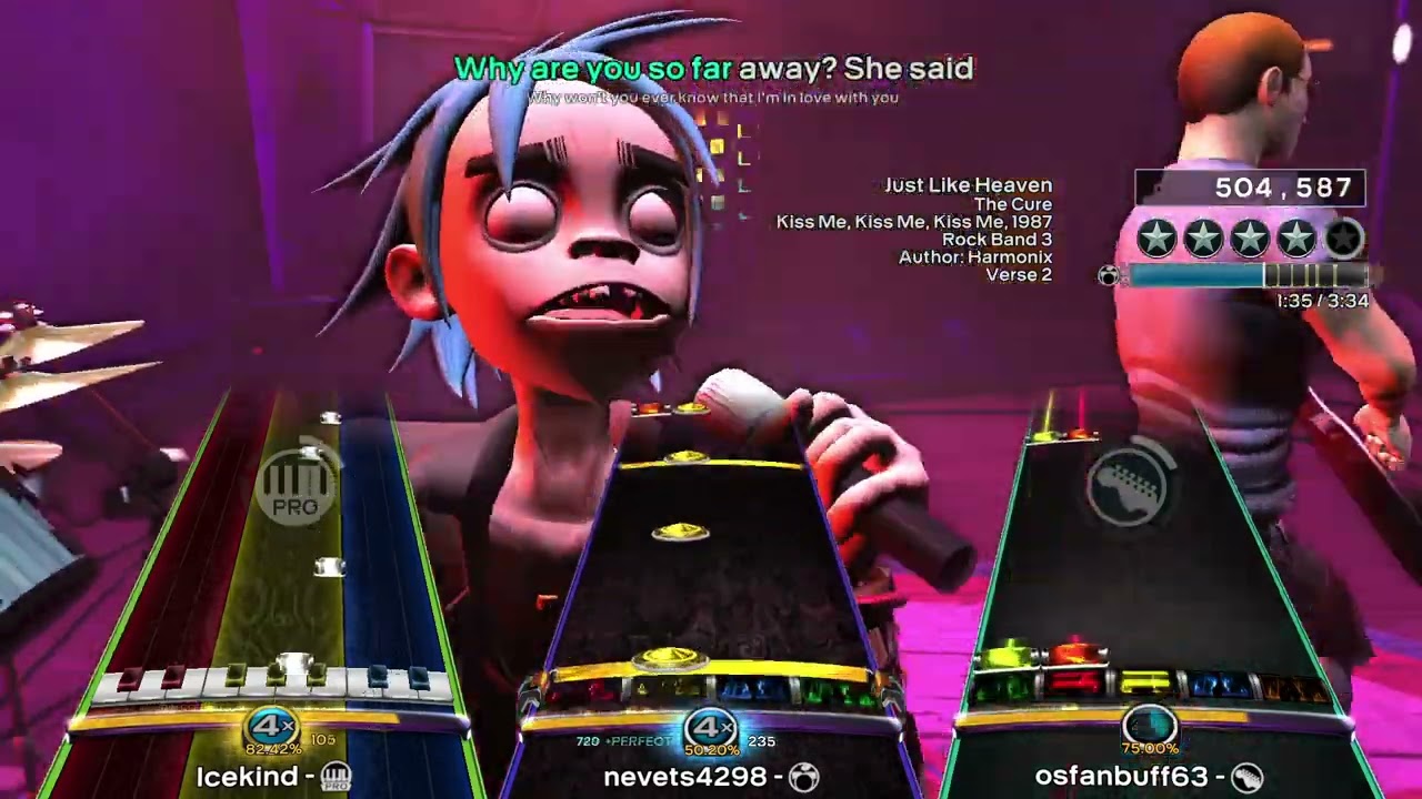 [3P] Just Like Heaven (1987) By The Cure - Not My FC Rock Band 3 Deluxe RPCS3