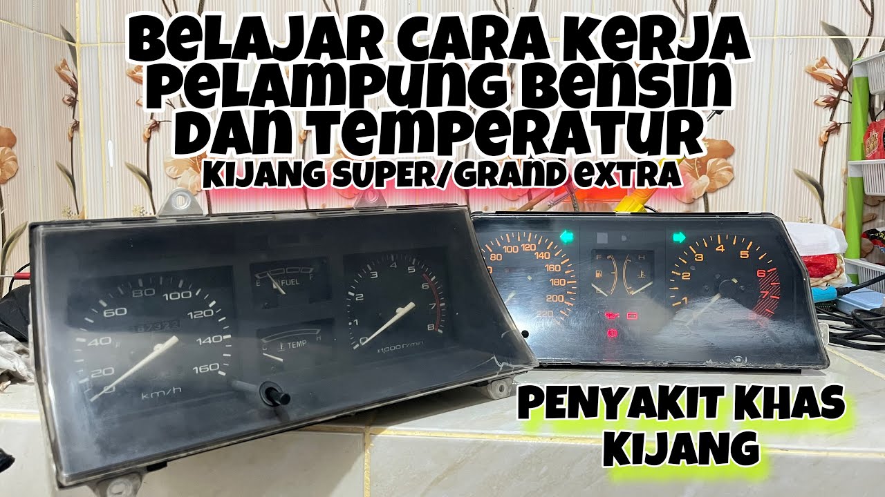 CARA KERJA INDIKATOR BENSIN DAN TEMPERATUR KIJANG SUPER || PENYAKIT KHAS KIJANG