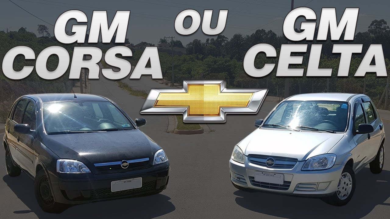 QUAL EU PREFIRO? GM CORSA 1.4 ECONOFLEX OU GM CELTA VHC-E?