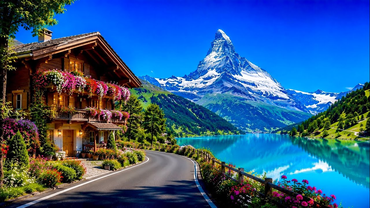 This Swiss Road Doesn&rsquo;t Feel Real... (Pure Relaxing Music ) 4K