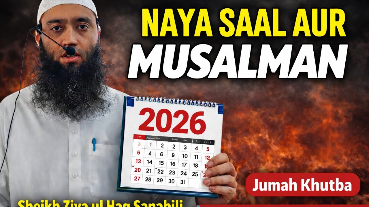 Jumuah Khutbah, (Naya saal aur Musalmaan, نیا سال اور مسلمان) Masjid E Bilal HBR Layout
