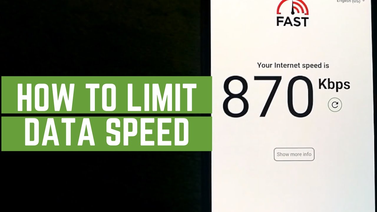 How To Limit Data Speed In Android - Reduce/Restrict Your Mobile Download Speeds - No Root Required