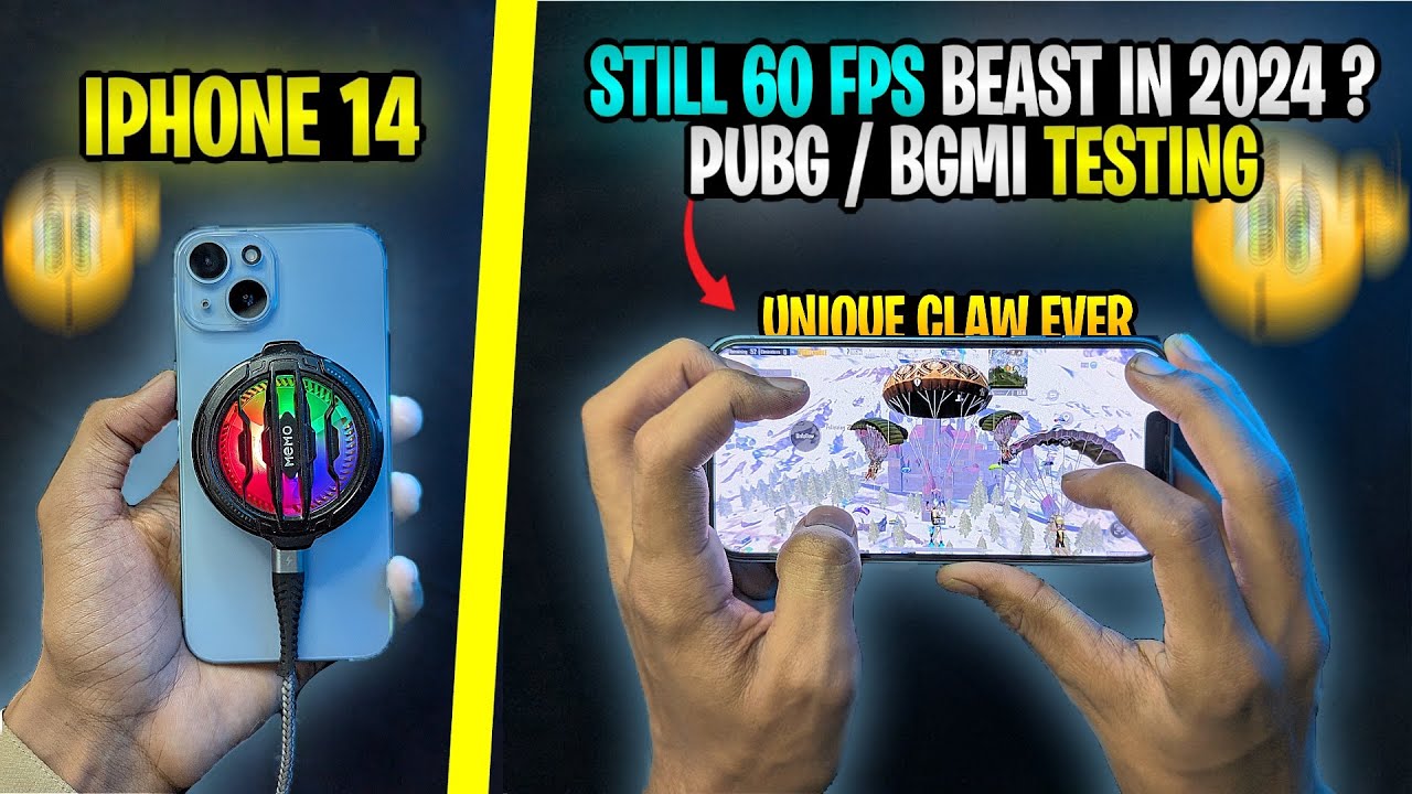 IPhone 14 PUBG/BGMI Test in 2024 🤯🔥 | IPhone 14 PUBG/BGMI Gameplay | Battery,Heating, Recording Test