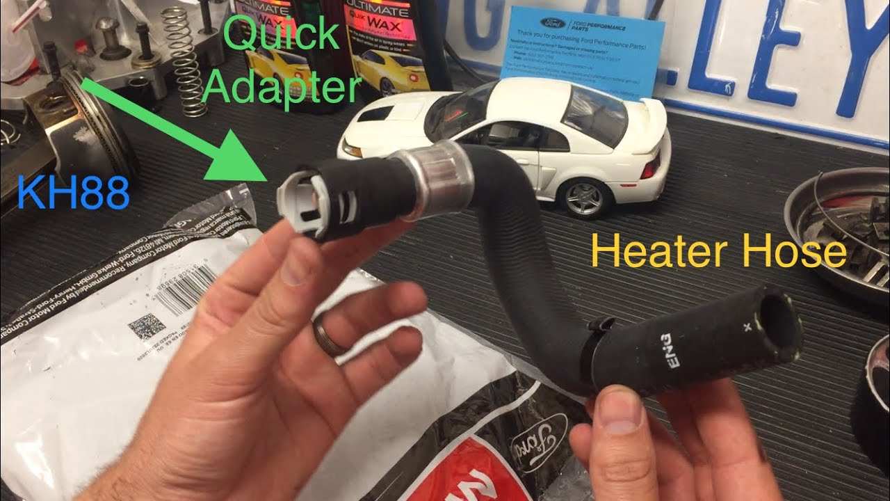 Heater Core Hose replacement KH88 Ford Mustang GT Cobra V6 and other cars