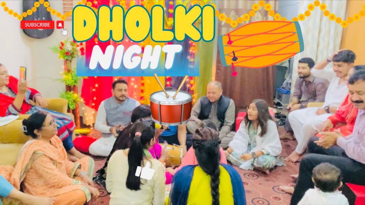 DHOLKI NIGHT 🥁 | FAMILY GET TOGETHER ❤️🫶🏻 | TAPPY 💃