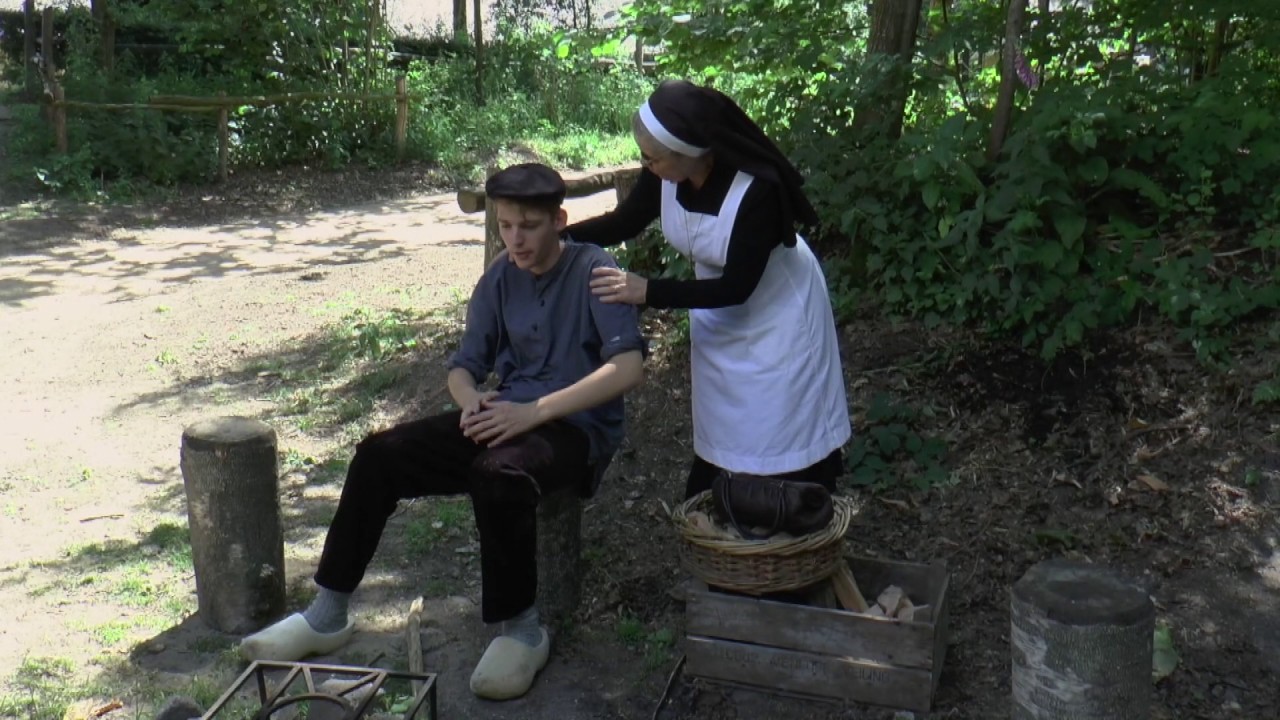 Zuster Josefina op het Nederlands Openluchtmuseum