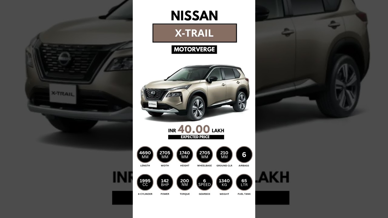 Nissan X-Trail is due for a launch a little down the line #nissan #xtrail #juke #india #shorts #18