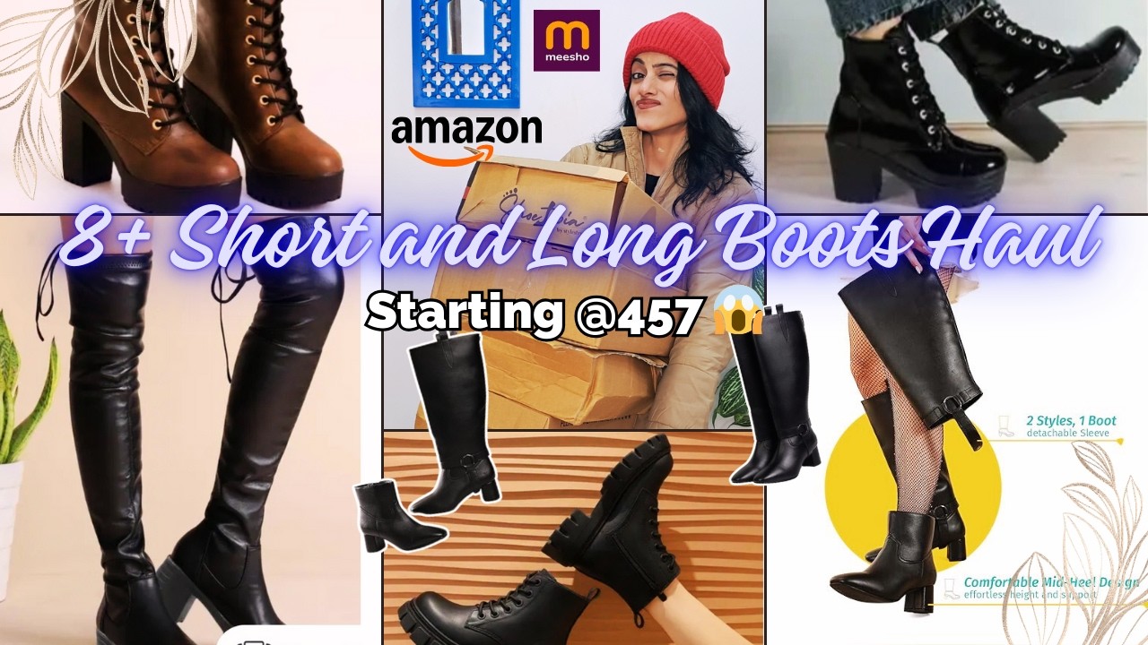 😱 Meesho Budget-Friendly Footwear Haul & 2 in 1 Boots Review Amazon #meeshohaul #amazon