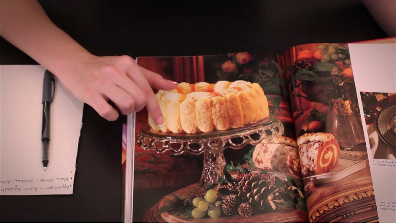 12 Days of Role Plays: Day 6 - Cooking Lesson - ASMR - Soft Spoken, Tapping, Tracing, Page Turning